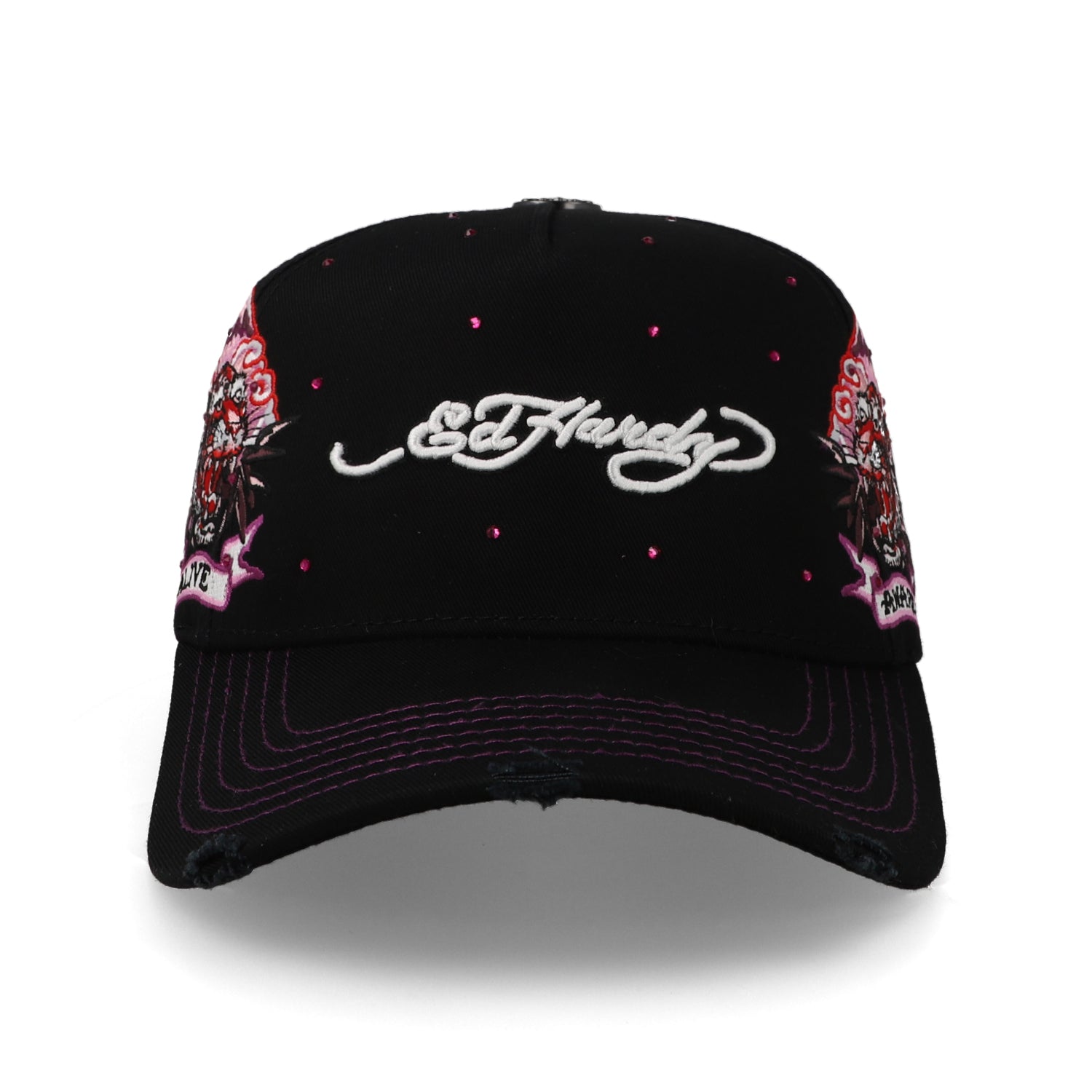 Gorra Ed Hardy Alive Aware Negro/Rosa