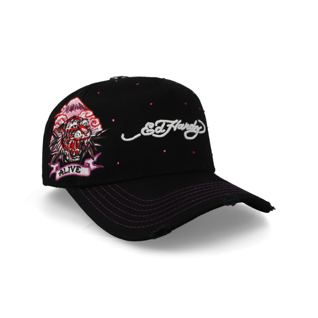 Gorra Ed Hardy Alive Aware Negro/Rosa