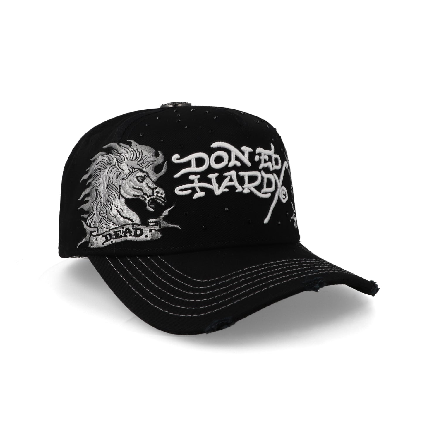 Gorra Ed Hardy Dead Alive Negro/Blanco