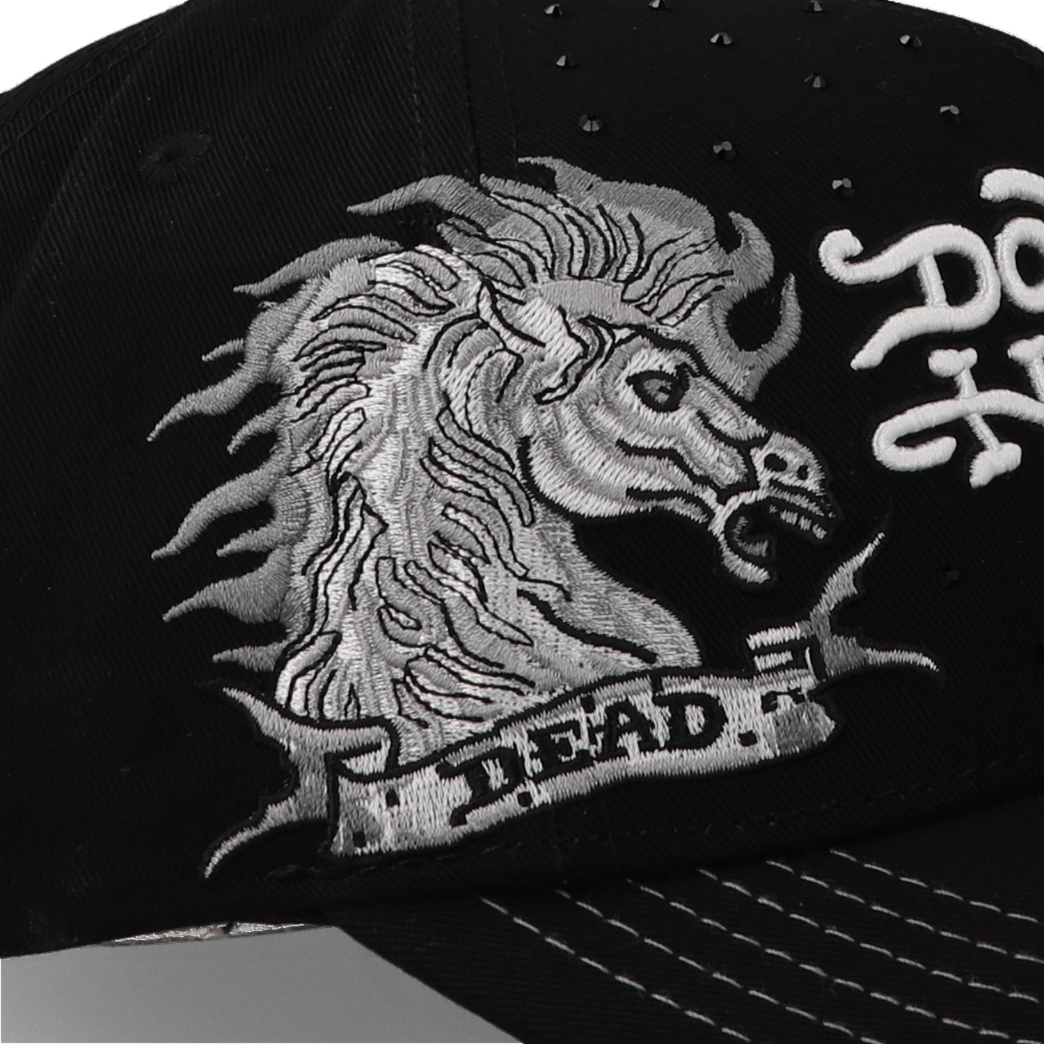 Gorra Ed Hardy Dead Alive Negro/Blanco
