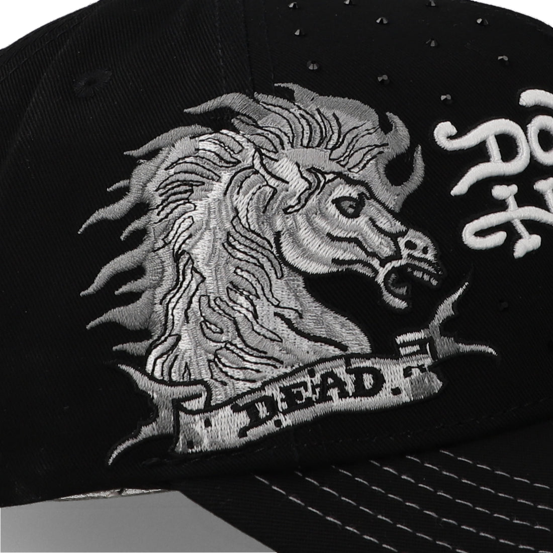 Gorra Ed Hardy Dead Alive Negro/Blanco