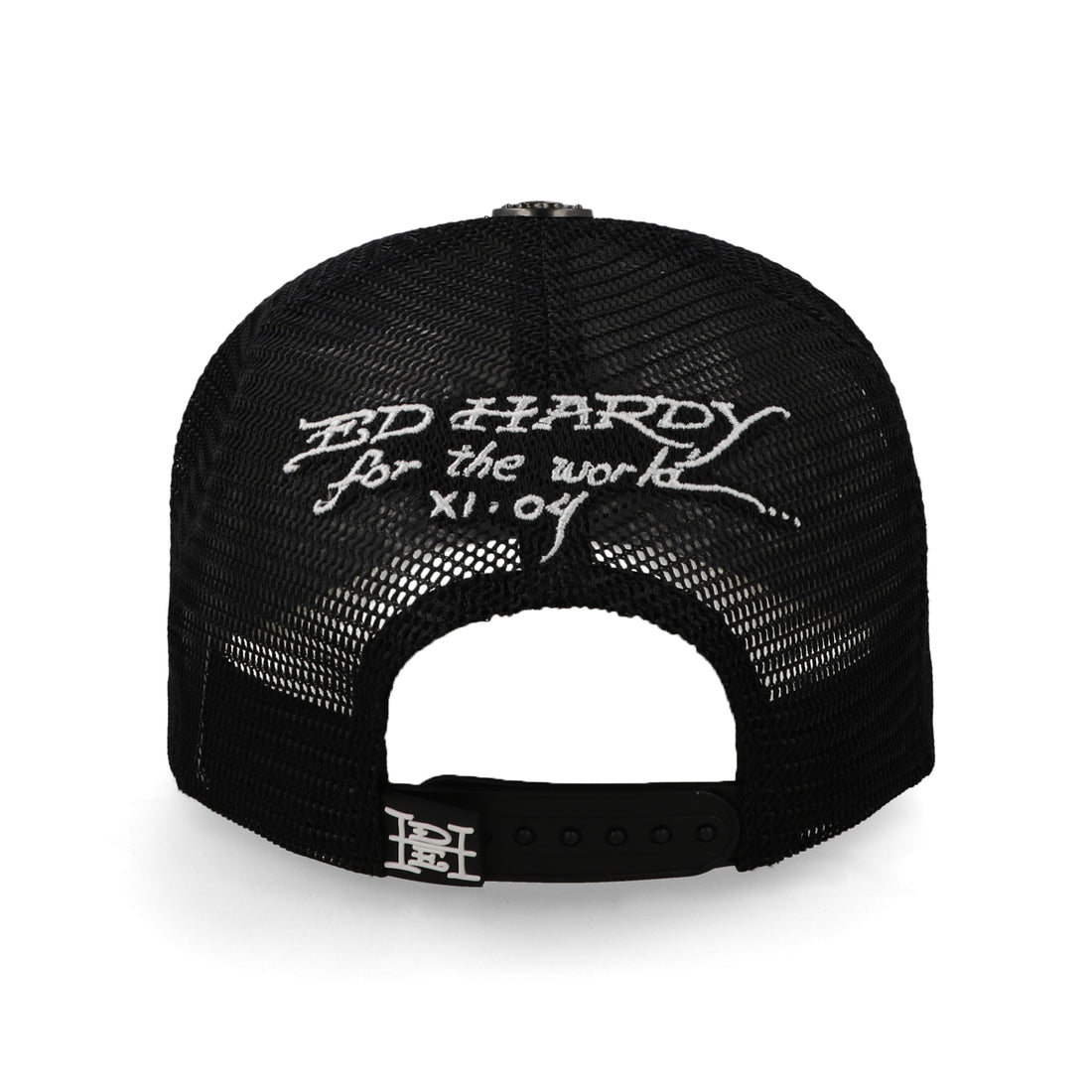 Gorra Ed Hardy Tiger And Eye Trucker Negro/Naranja