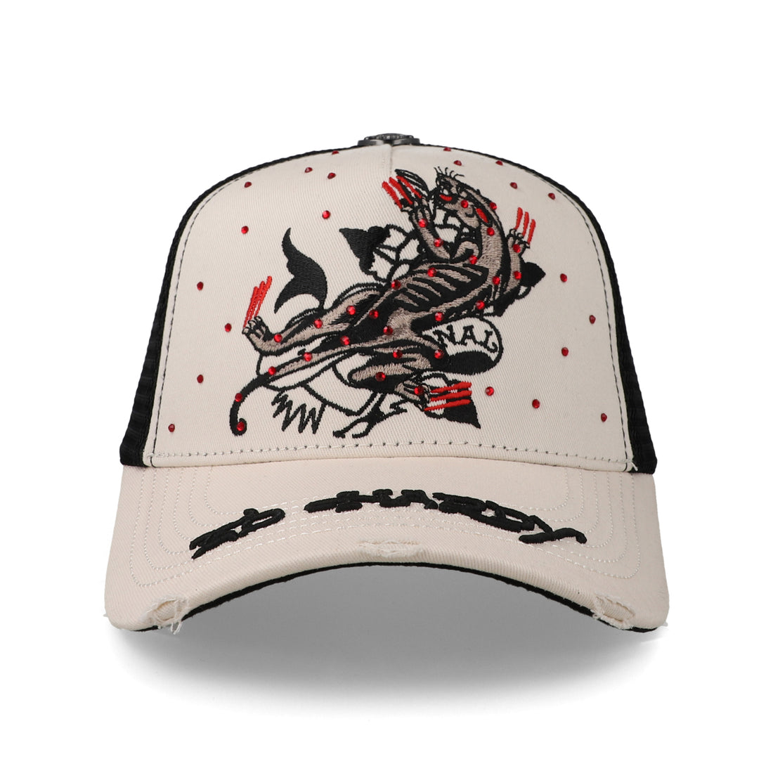 Gorra Ed Hardy Panther Love Trucker Crema