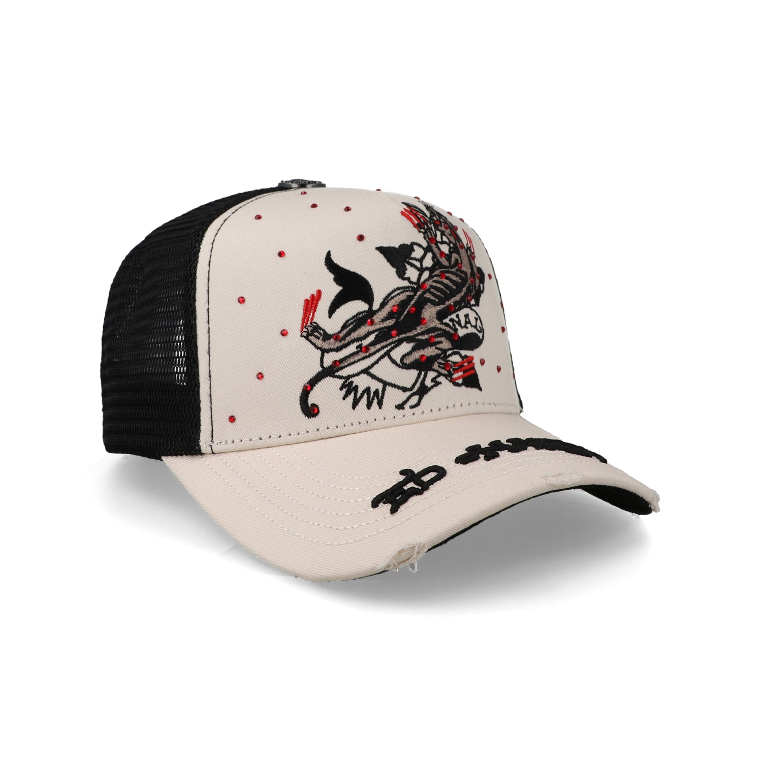 Gorra Ed Hardy Panther Love Trucker Crema