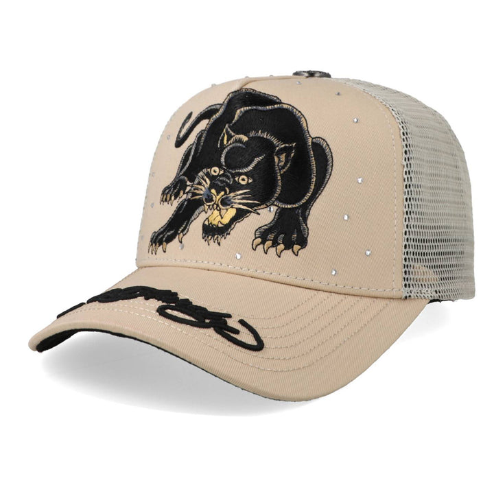 Gorra Ed Hardy Phanter Diamonds Beige