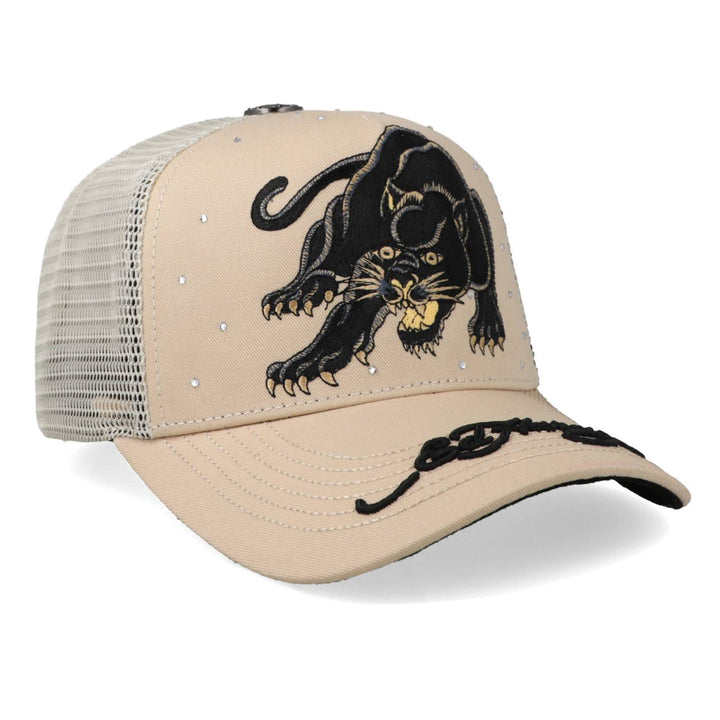 Gorra Ed Hardy Phanter Diamonds Beige