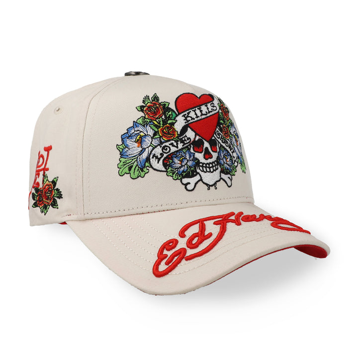 Gorra Ed Hardy Love Kills Hueso