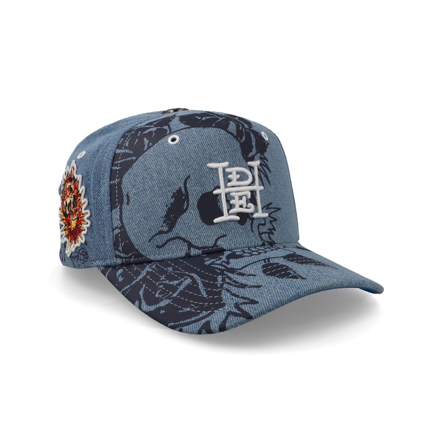 Gorra Ed Hardy Skull Fire And Pocket Azul