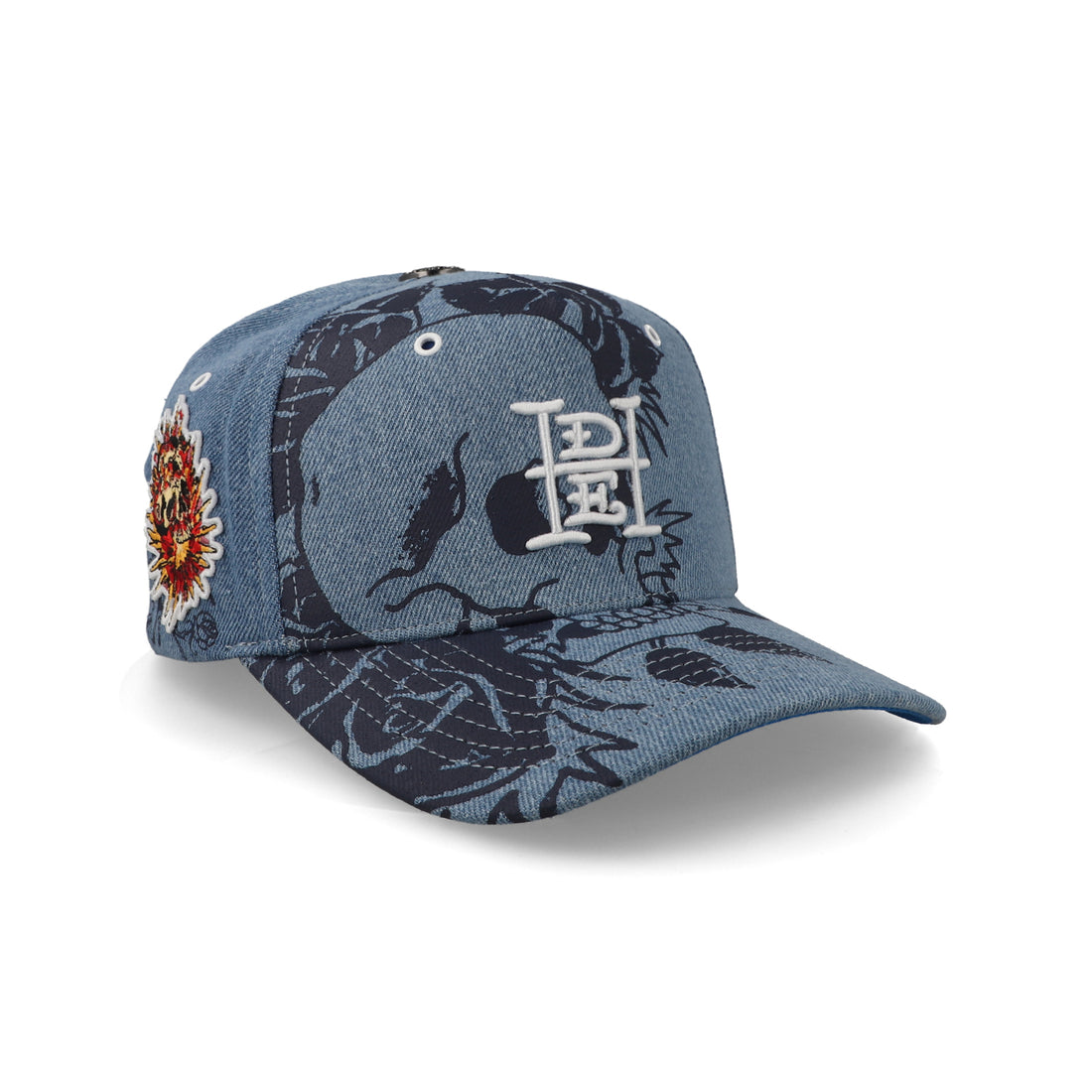 Gorra Ed Hardy Skull Fire And Pocket Azul