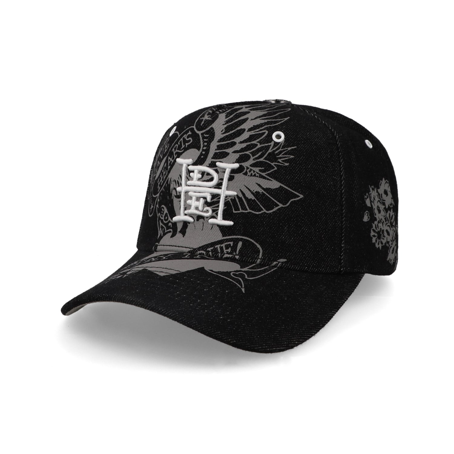 Gorra Ed Hardy Brave Hearts Stay True Negro