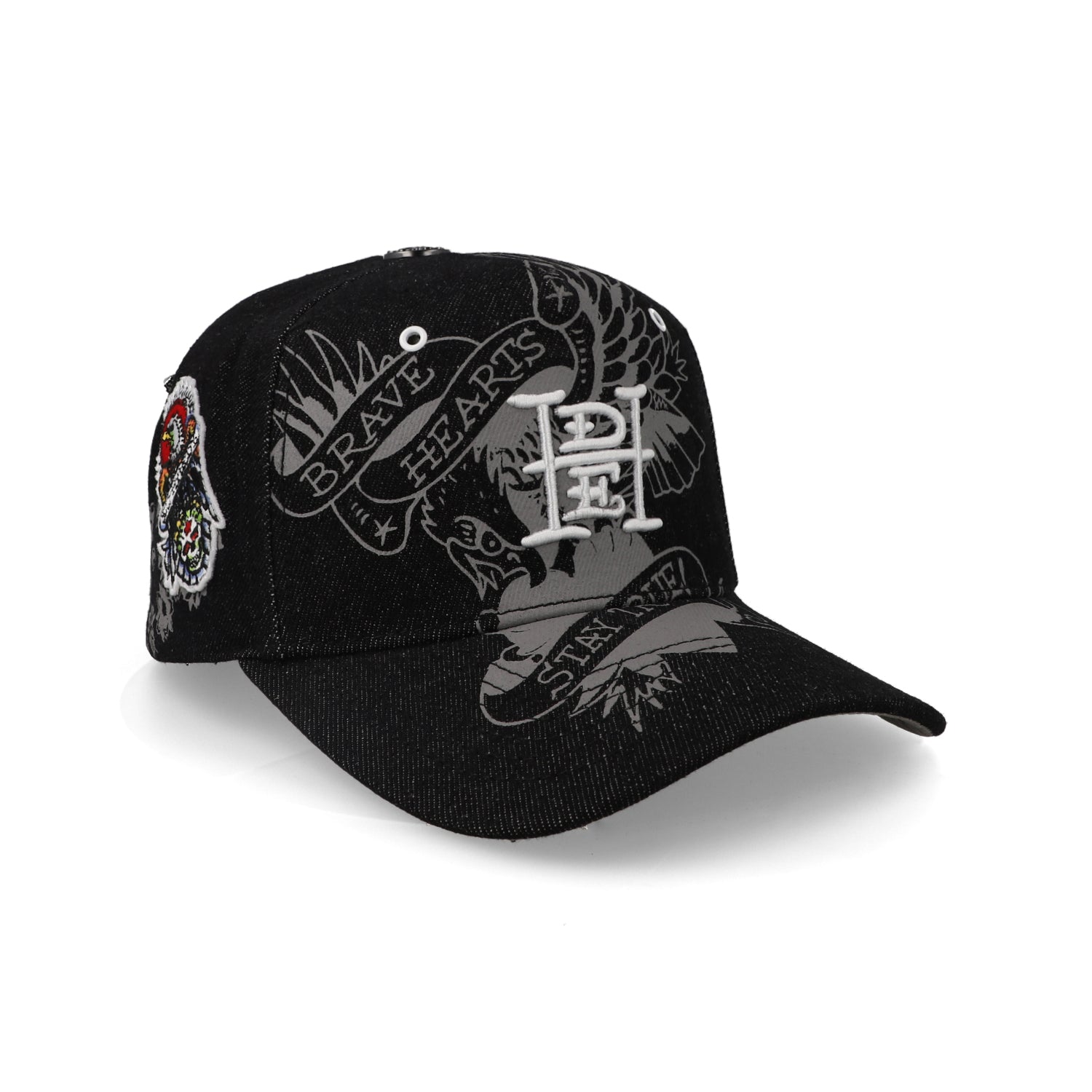 Gorra Ed Hardy Brave Hearts Stay True Negro