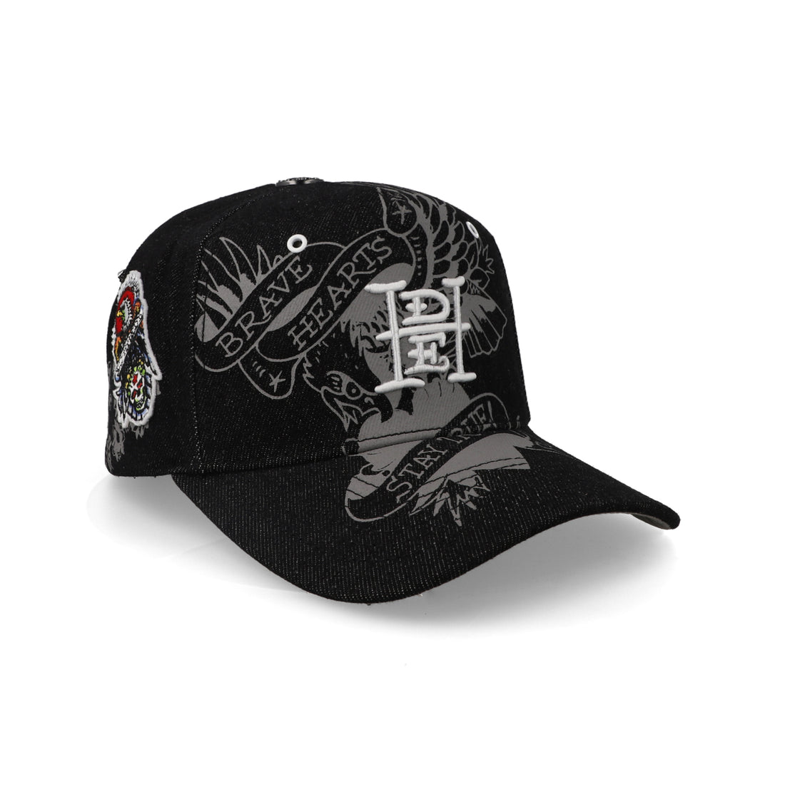Gorra Ed Hardy Brave Hearts Stay True Negro