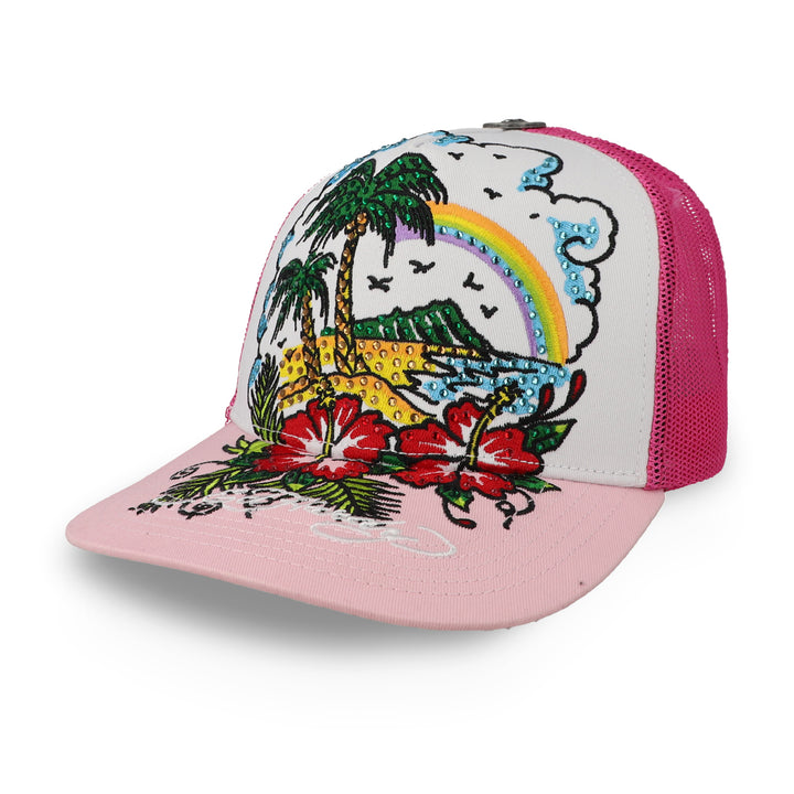 Gorra Ed Hardy Beach Rosa
