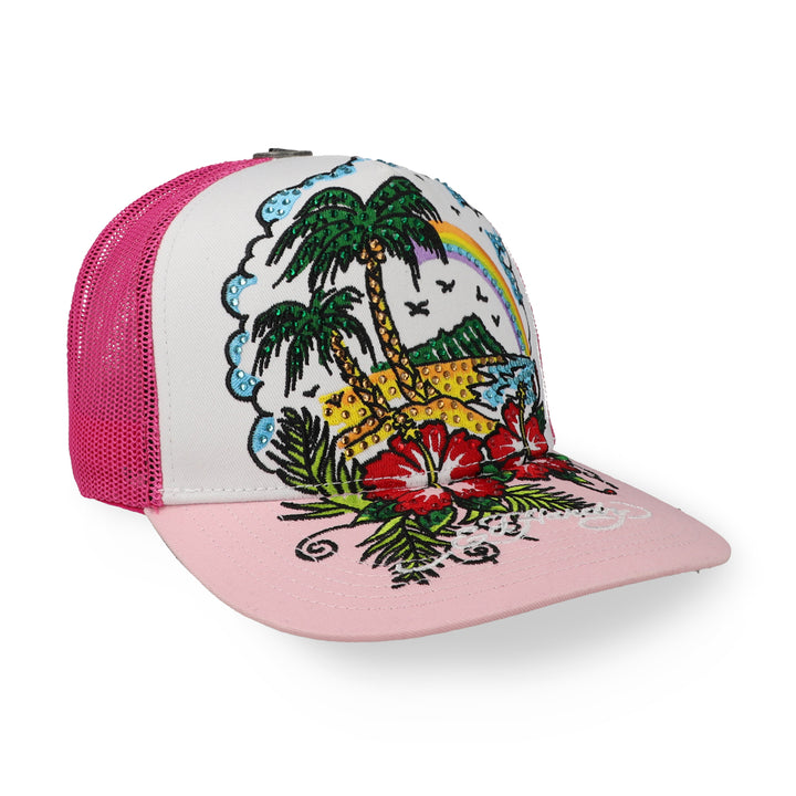 Gorra Ed Hardy Beach Rosa